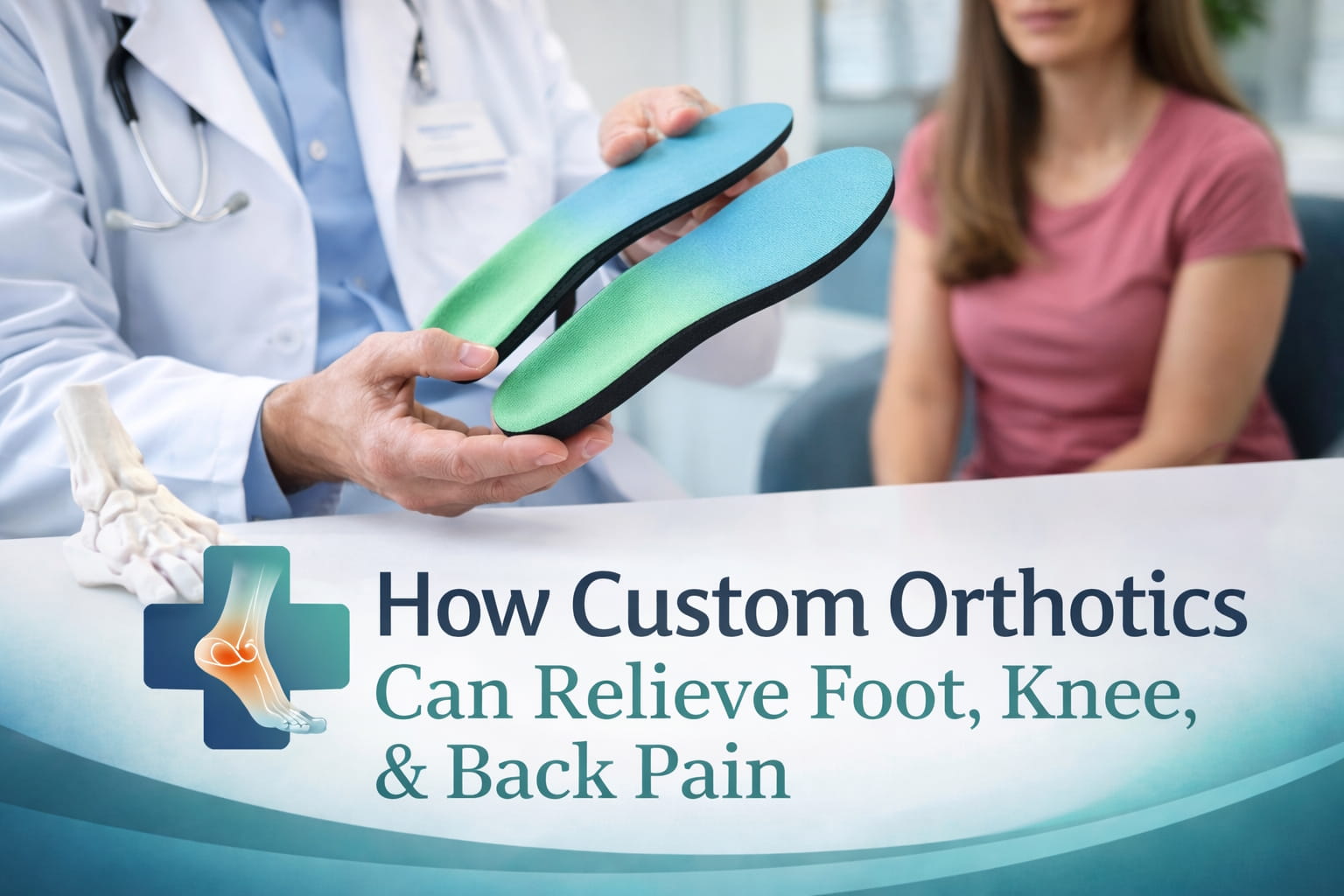 How custom orthotics can relieve foot, knee, and back pain