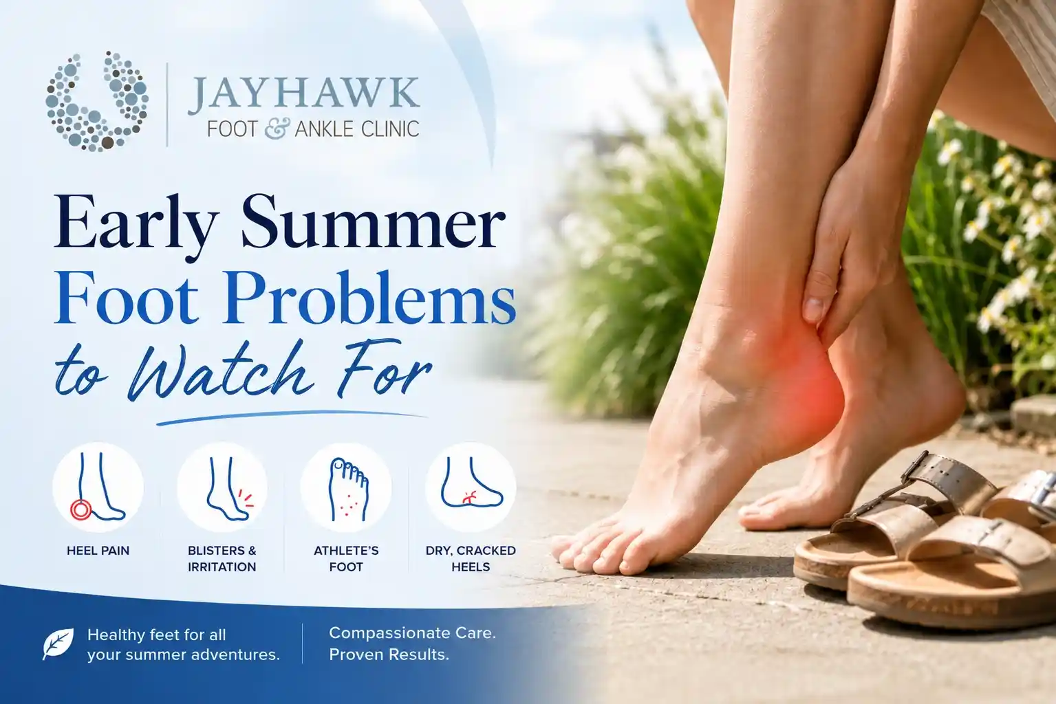 Early summer foot problems